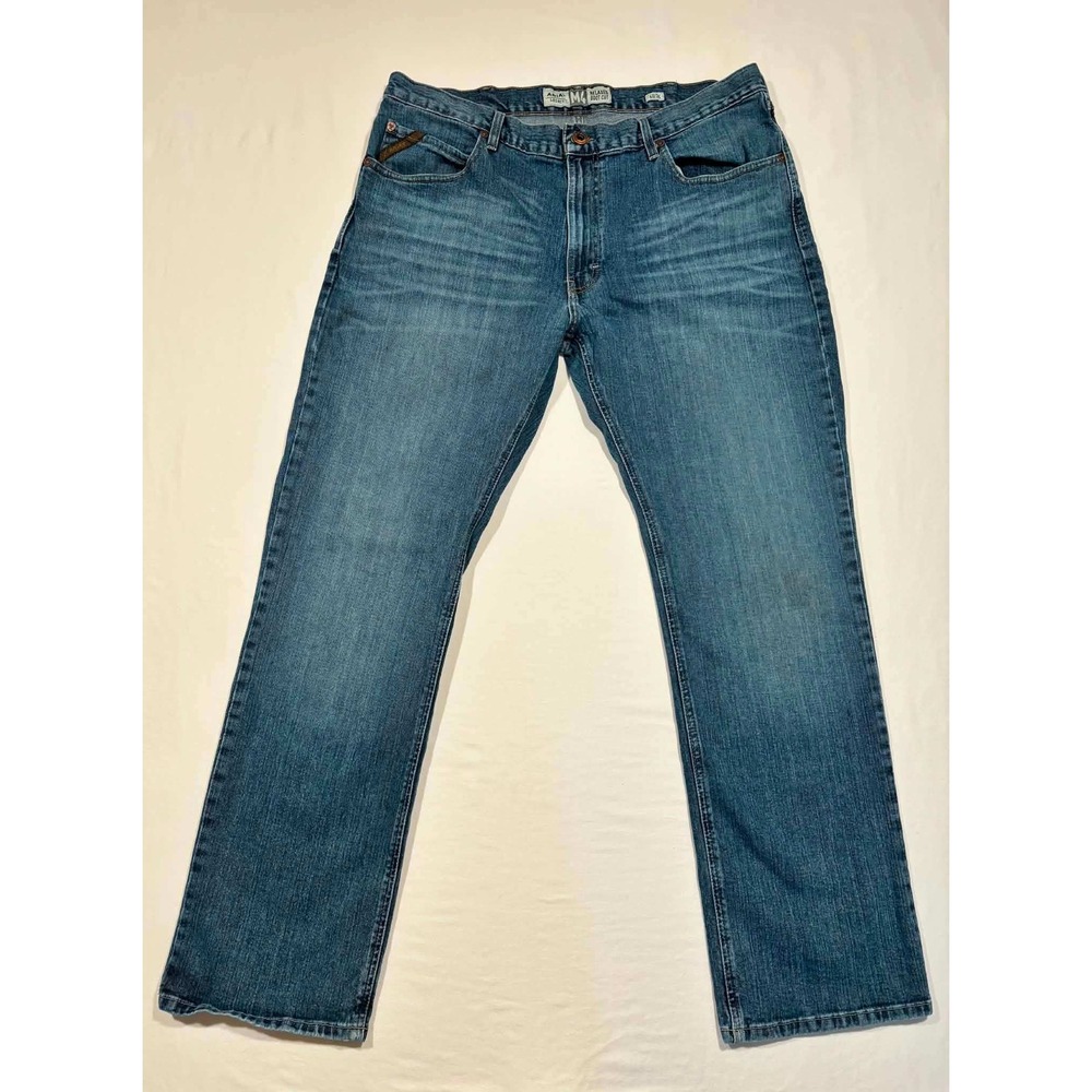 Ariat M4 Relaxed Boot Cut Jeans Mens 40x34 Medium Wash Legacy Denim Western